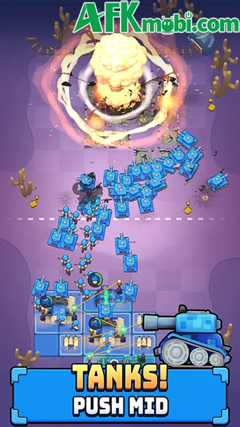 Charge Wars game chiến thuật xây dựng trận hình căn cứ