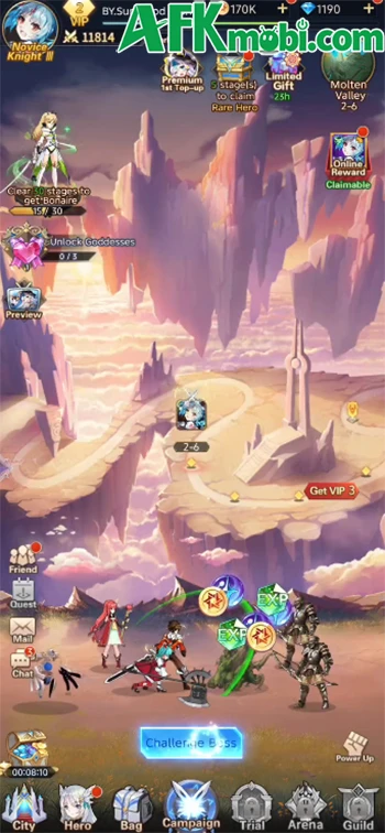 Chỉ huy dàn waifu cực nét chống lại thế lực bóng tối trong game Girls' Connect: Idle RPG