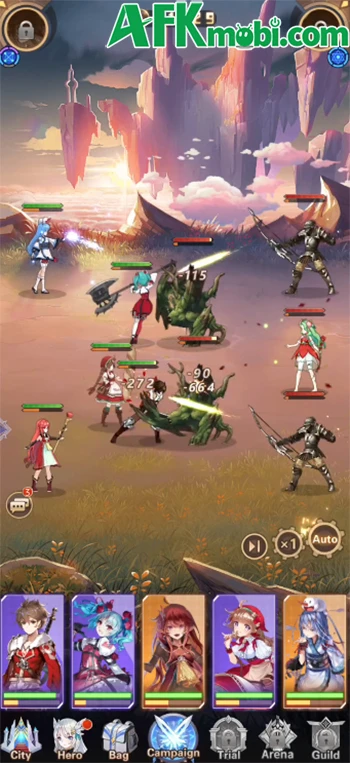Chỉ huy dàn waifu cực nét chống lại thế lực bóng tối trong game Girls' Connect: Idle RPG