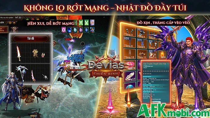 Chiến Binh Devias game MMORPG thế hệ mới dựa trên MU