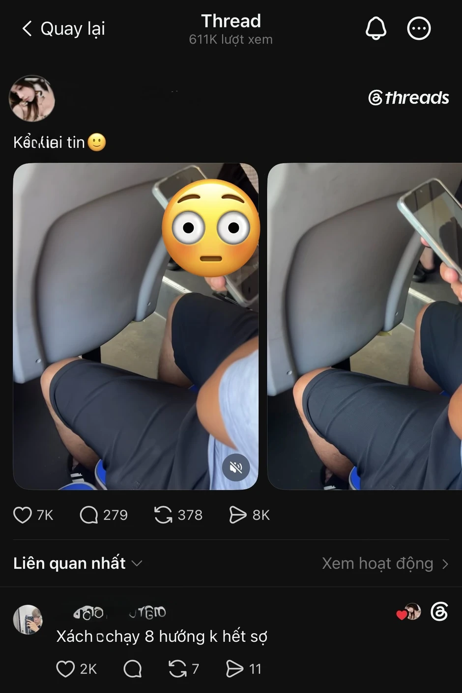 Choáng! Đi phương tiện công cộng, người đàn ông lớn tuổi thản nhiên mở clip "nóng" khiến cô gái bên cạnh sợ hãi