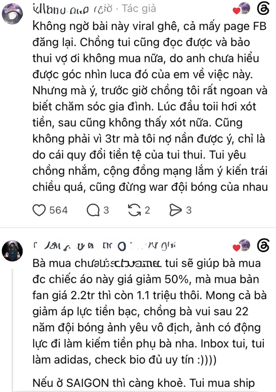 Chồng thất nghiệp vẫn "bạo tay" đòi mua áo Arsenal 3 triệu, vợ lên mạng than thở liền nhận cái kết bất ngờ