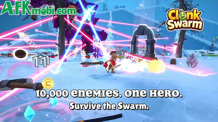 ClonkSwarm – Trò chơi hành động sinh tồn roguelike 3D dễ tiếp cận cho người chơi mới