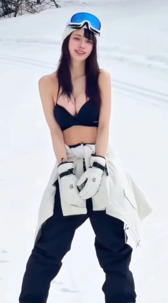 Cô gái nghị lực diện bikini trượt tuyết gây bão mạng với triệu lượt xem và nhan sắc khiến netizen tan chảy