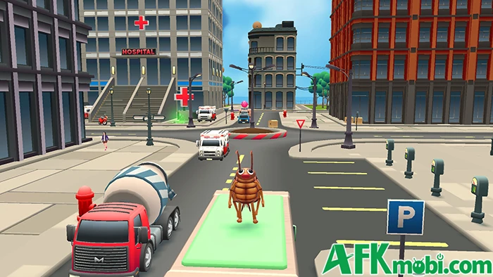Cockroach Prank: City Chaos game mô phỏng nhập vai 1 chú gián Cockroach Prank: City Chaos game mô phỏng nhập vai 1 chú gián