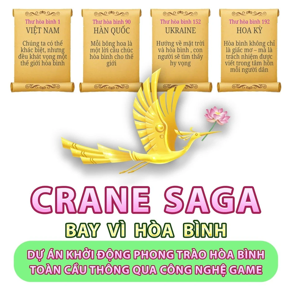 Crane Saga - Game Việt đầu tiên hướng tới giải Nobel Hòa bình