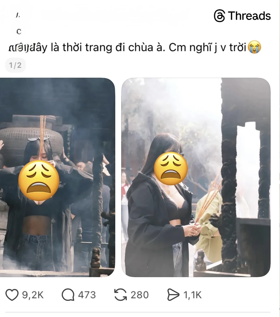 Đằng sau bức ảnh đi lễ chùa gây "nhức mắt", bất chấp tất cả tạo "sóng" dư luận để gắn link trục lợi
