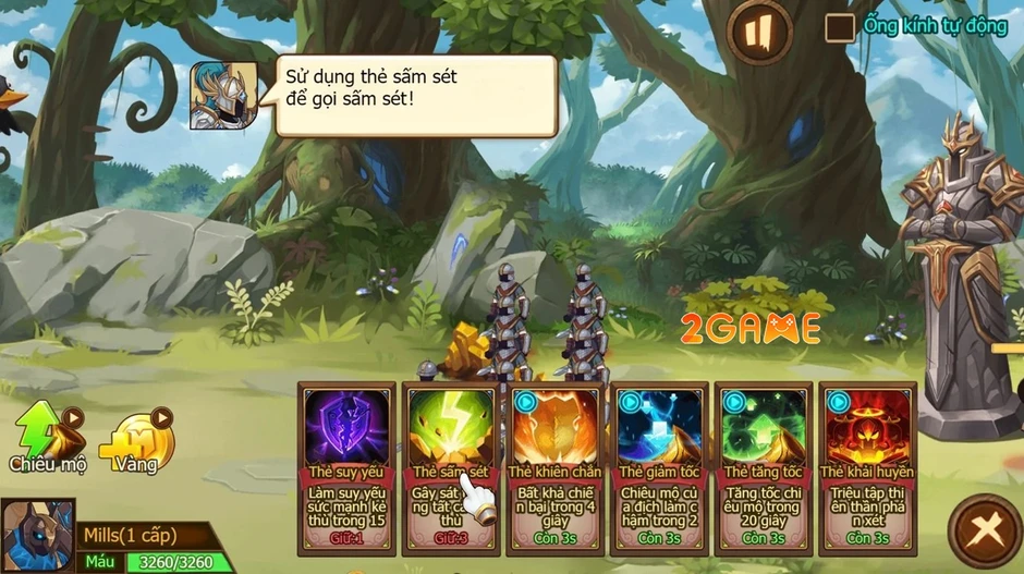 Đạo Quân Thần Thánh Mobile – chiến thuật thả quân phá trụ màn hình ngang