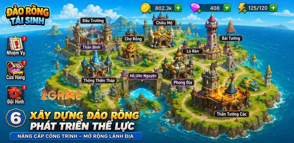 Đảo Rồng Tái Sinh - Cơn sốt Merge và Phòng Thủ nhàn rỗi bùng nổ trên Mobile Đảo Rồng Tái Sinh - Cơn sốt Merge và Phòng Thủ nhàn rỗi bùng nổ trên Mobile