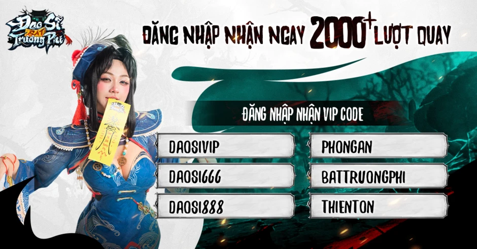 Đạo Sĩ Bắt Trương Phi chính thức khai mở, tặng người chơi bộ giftcode Đạo Sĩ Bắt Trương Phi chính thức khai mở, tặng người chơi bộ giftcode