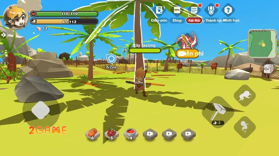 Đảo Sinh Tồn 3D – Tựa game sinh tồn hoạt hình tươi sáng