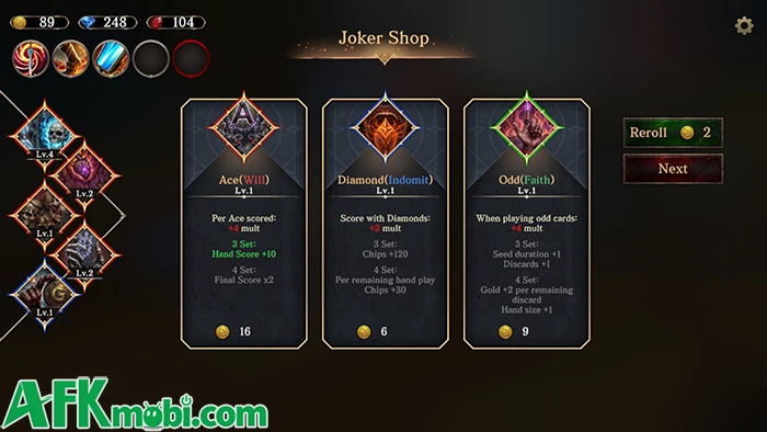 Dark Gambit game chiến thuật roguelike dùng bài tây để chiến đấu Dark Gambit game chiến thuật roguelike dùng bài tây để chiến đấu