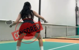 Dạy CĐM cách chơi Pickleball, hot girl gây phẫn nộ vì góc quay quá phản cảm, chẳng khác nào chiêu trò câu view bất chấp