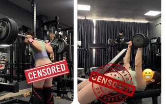 Diện chiếc quần tàng hình, nữ gymer trở thành tâm điểm tranh cãi