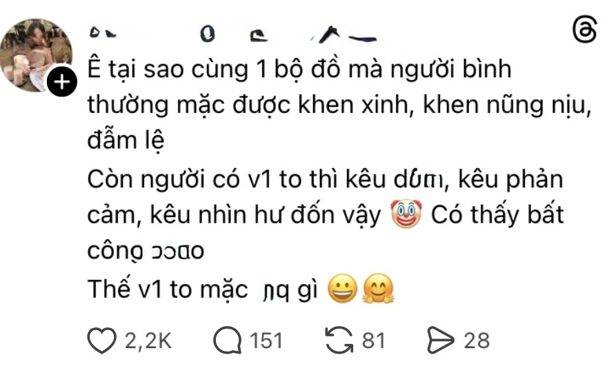 Diện đồ kín đáo đến 90% vẫn không thoát "lời ra tiếng vào", cô gái khóc ròng vì v.ò.ng 1 "quá khổ" Diện đồ kín đáo đến 90% vẫn không thoát "lời ra tiếng vào", cô gái khóc ròng vì v.ò.ng 1 "quá khổ"