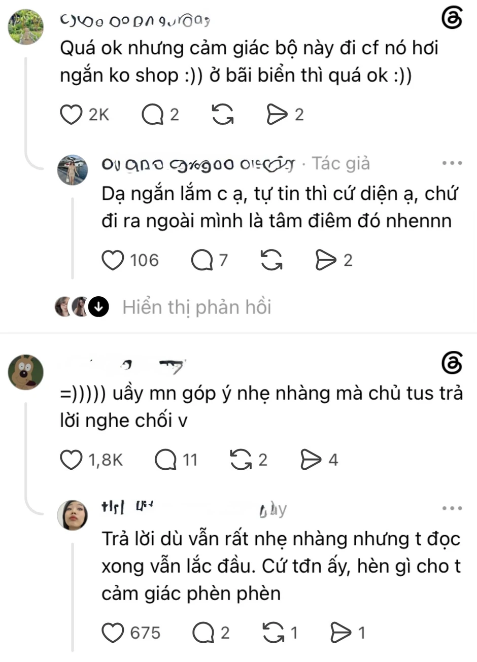 Diện đồ ngắn đi cà phê rồi lên mạng hỏi ý kiến, cô gái nhận rổ "gạch đá"