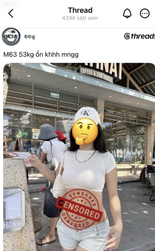 Diện đồ ngắn đi cà phê rồi lên mạng hỏi ý kiến, cô gái nhận rổ "gạch đá"
