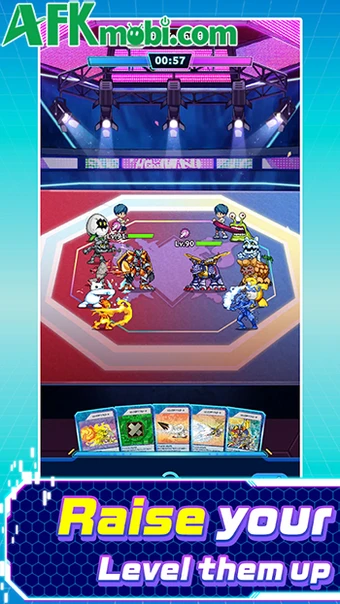 DIGIMON UP game idle lấy chủ đề Digimon đến từ Bandai Namco