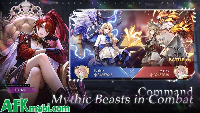 Divine Throne: Idle RPG - Gầy dựng đội hình với những vị nữ thần