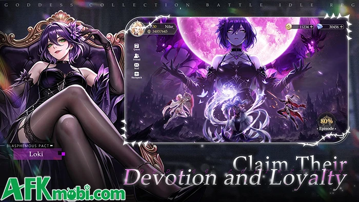 Divine Throne: Idle RPG - Gầy dựng đội hình với những vị nữ thần