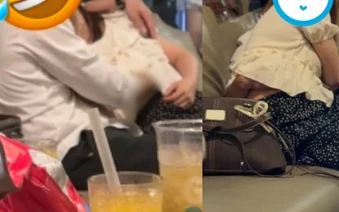 Đôi nam nữ có hành động phản cảm giữa quán cà phê Hà Nội, nhiều khách hàng bức xúc: “Thiếu ý thức nơi công cộng”