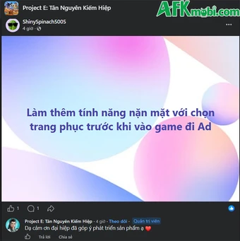 Đợt Alpha Test 2 của Project E: Tân Nguyên Kiếm Hiệp nhận được các đánh giá tích cực