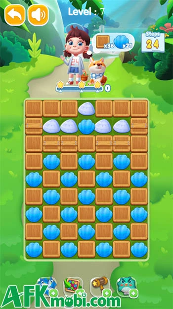 Dream Mania Happy Match game xếp khối lấy chủ đề sinh vật biển