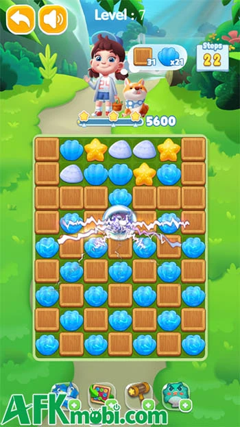 Dream Mania Happy Match game xếp khối lấy chủ đề sinh vật biển