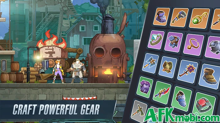 Driftfall: Pixel Action RPG game hành động platformer cuộn cảnh