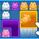 Drop The Cat game giải đố gom hết mèo cùng màu vào hố