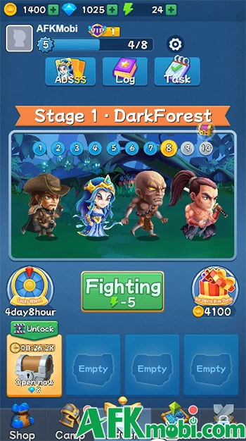 Dungeon Raiders cho bạn xây dựng đội hình anh hùng fantasy