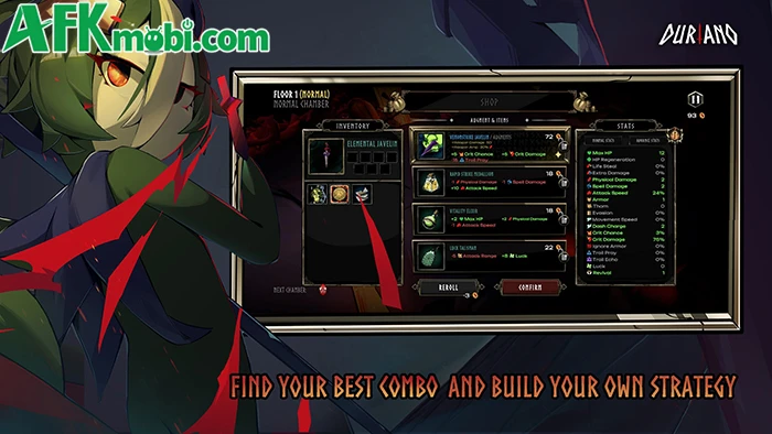 Duriano: Roguelike RPG game hành động sinh tồn đơn giản