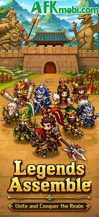 EZ PZ: Byte Heroes game idle thẻ tướng lấy đề tài Tam Quốc