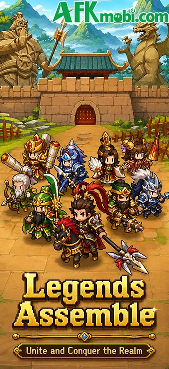 EZ PZ: Byte Heroes game idle thẻ tướng lấy đề tài Tam Quốc