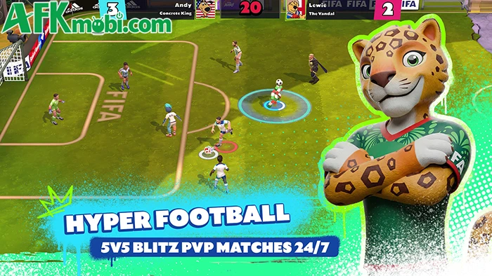 FIFA Heroes: Football Action cho bạn sử dụng các cầu thủ động vật