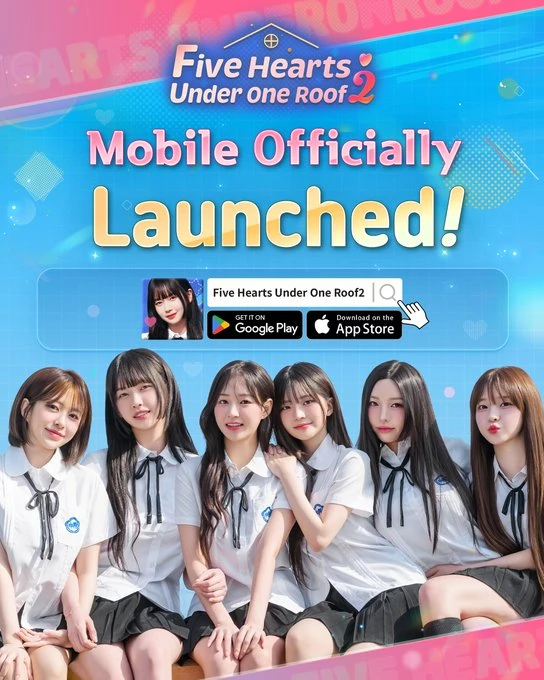 Five Hearts Under One Roof 2 chính thức ra mắt trên di động, đã "free", lại còn cho anh em game thủ thỏa sức ngắm nhìn dàn nhân vật "nóng bỏng"