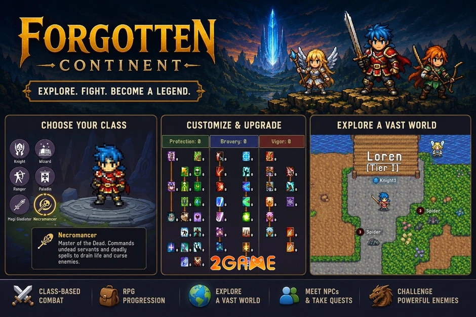 Forgotten Continent MMORPG - Khơi Quật Lục Địa Bị Lãng Quên Forgotten Continent MMORPG - Khơi Quật Lục Địa Bị Lãng Quên