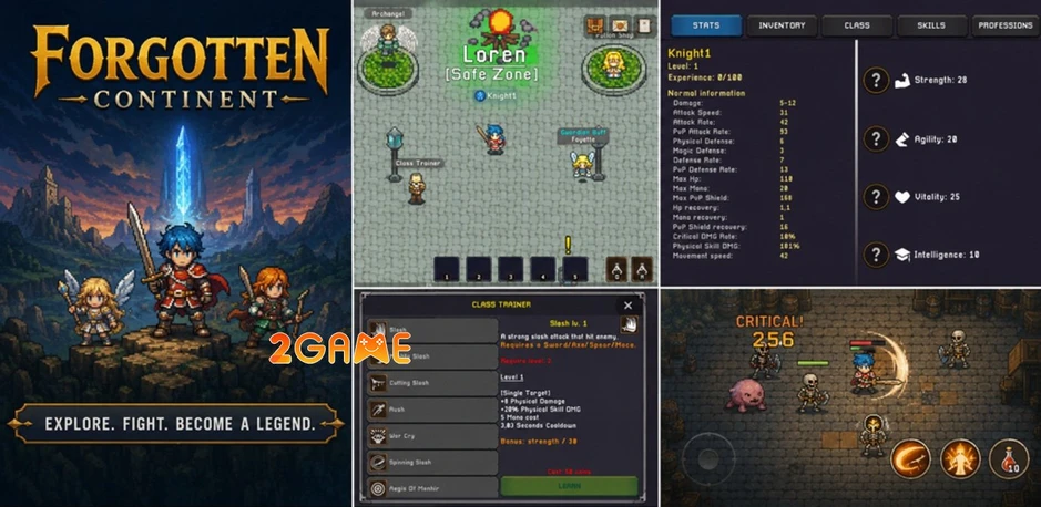 Forgotten Continent MMORPG - Khơi Quật Lục Địa Bị Lãng Quên Forgotten Continent MMORPG - Khơi Quật Lục Địa Bị Lãng Quên