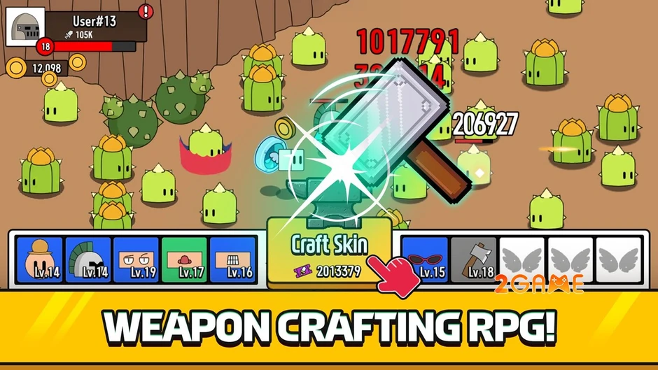 Fortune Maker: Idle Craft Hero - Nghề rèn bùng nổ cùng lối chơi Idle RPG