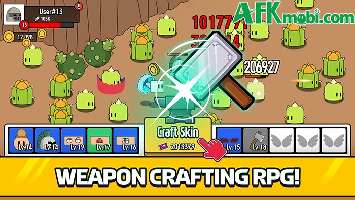 Fortune Maker: Idle Craft Hero - Rèn trang bị để phát triển nhân vật Fortune Maker: Idle Craft Hero - Rèn trang bị để phát triển nhân vật