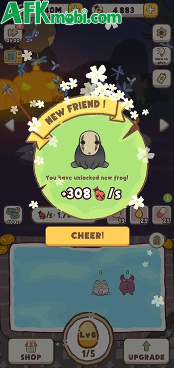 Frog Idle game casual nhàn rỗi cho bạn hợp nhất những chú ếch