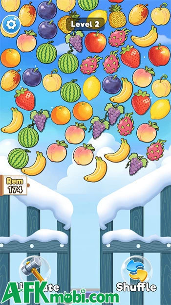 Fruit Match Juicy Puzzle với lối chơi chọn trái cây để nhấn thả