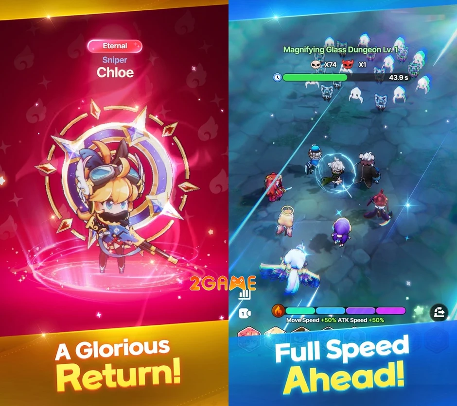 Gale Knights - Huyền thoại tái xuất trong diện mạo Idle RPG chặt chém cực đã mắt