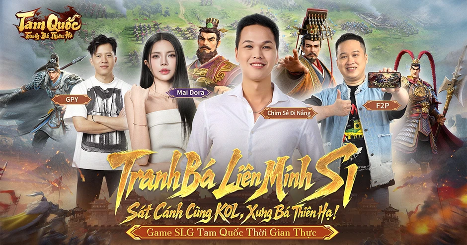 Game SLG thời gian thực Tam Quốc: Tranh Bá Thiên Hạ sắp ra mắt