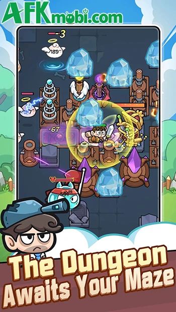 Garden Builder: Roguelike TD - Ngăn bọn slime chạm tới gà quay
