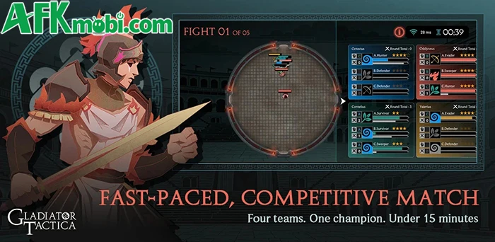 Gladiator Tactica: Gầy dựng đội võ sĩ giác đấu trong các trận đấu trí