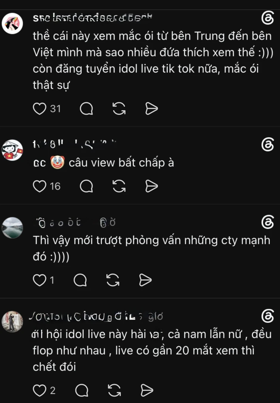 Góc tối "Idol": Bỏ qua danh dự, bất chấp chiêu trò đ.ồ.i tr.ụy để "ă.n x.in online" Góc tối "Idol": Bỏ qua danh dự, bất chấp chiêu trò đ.ồ.i tr.ụy để "ă.n x.in online"