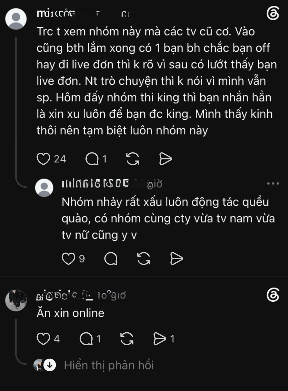 Góc tối "Idol": Bỏ qua danh dự, bất chấp chiêu trò đ.ồ.i tr.ụy để "ă.n x.in online" Góc tối "Idol": Bỏ qua danh dự, bất chấp chiêu trò đ.ồ.i tr.ụy để "ă.n x.in online"