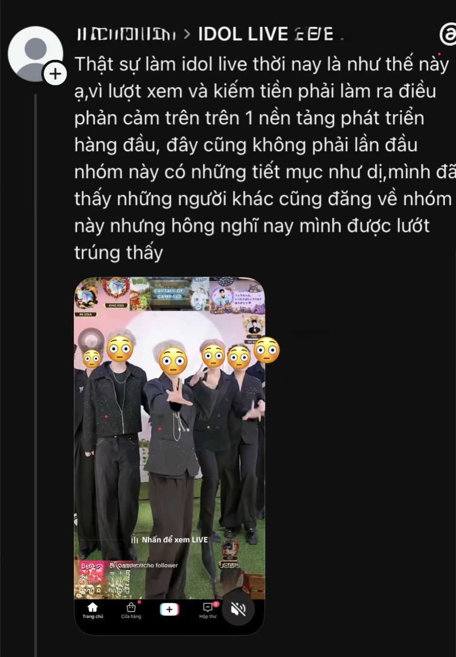 Góc tối "Idol": Bỏ qua danh dự, bất chấp chiêu trò đ.ồ.i tr.ụy để "ă.n x.in online" Góc tối "Idol": Bỏ qua danh dự, bất chấp chiêu trò đ.ồ.i tr.ụy để "ă.n x.in online"