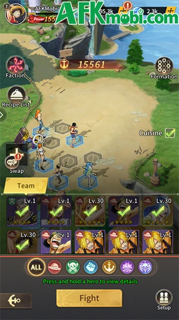 Grand Voyage: Pirate King game đấu tướng chủ đề One Piece